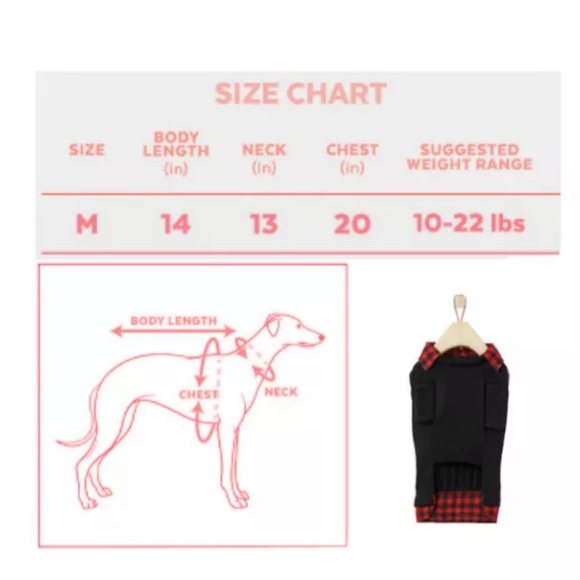 FRISCO CABLE KNIT DOG SWEATER RED PLAID Medium - Chihuahua - Picture 2 of 5